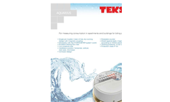 Teksan - Model GM - Multi-Jet Dry Type Hot Water Meter - Brochure