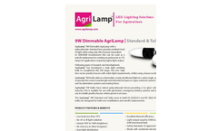 ALIS - Model 9W ES26/27 - LED Llight Bulb Lamp - Brochure