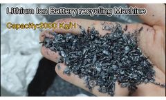 How's lithium ion battery recycling plant working