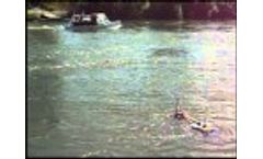 Linear Turbine and Tuapeka Punt on Clutha River New Zealand - Video