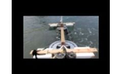 Linear turbine test in tidal flow Orewa River New Zealand January 17, 2013 - Video