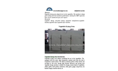 Vegetables Drying Machine
