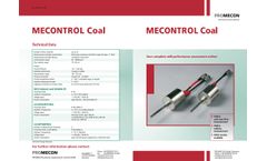 PROMECON- MECONTROL - Coal Online Measurement System for Measuring Fuel Mass Flow - Brochure