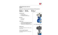 Model 62.7 - Light Duty Rotary Plug Control Valve Brochure