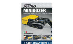 Track-O MINIDOZER M-27 Remote-Controlled Electric Vehicle for Very Confined Spaces - Brochure