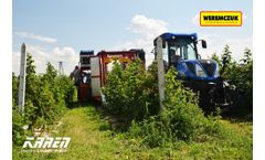 Karen harvester irreplaceable in raspberry and blueberry harvesting