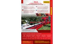 Weremczuk - Model MAJA - Sour Cherries and Plums Shaking and Cleaning Machine - Datasheet