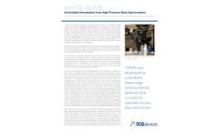 908 Devices - Model MX908 - Handheld Mass Spectrometer for Chemical Identification - Brochure