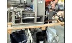 Dewatering Primary Sludge from Paper Mill - Vincent Screw Press - Video