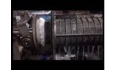 Dewatering Tissue Pulp in a Vincent Screw Press - Video