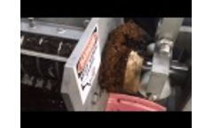 Dewatering Coconut Coir (husk) in a Vincent Screw Press - Video