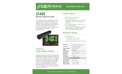 CI-602 Narrow Gauge Root Imager - Specifications