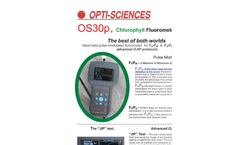 Model OS30p+ - Hand Held Chlorophyll Fluorometer - Brochure