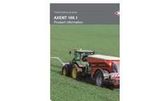 AXENT - Model 100.1 - Twin Disc Fertiliser Trailed Spreader  Brochure