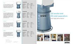 Oil Smoke and Oil Mist Separators - Blue Line Units - Brochure