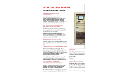 Overhoff - Model 593 - Ultra Low Level Tritium Monitors  Brochure