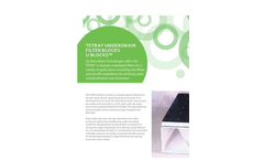 TETRA Underdrain Filter Blocks U Blocks - Brochure