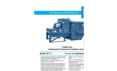 P Industries - Model CP-711 - 3/4 cu. yd. Industrial Waste Compactor - Brochure