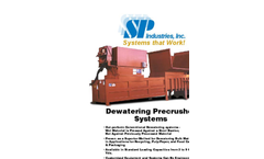 SP Industries - Model PC-3000-DW - Dewatering Precrusher Systems - Brochure