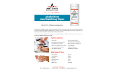 Alcohol Free Hand Sanitizing Wipes - Datasheet