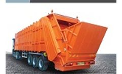 Rear Loading Waste Compactor Trailer
