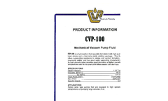 Model CVP-100 - Mechanical Vacuum Fluid Pump Brochure