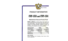 Model CVP-153/154 - Mechanical Vacuum Fluid Pump Brochure