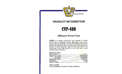 Model CVP-400 - Diffusion Fluid Pump Brochure