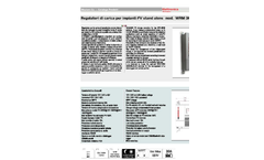 Model WRM30 - Charge Controller Brochure