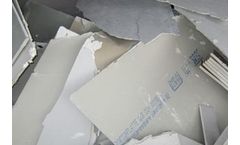 What does plasterboard consist of, and why is recycling and reusing it important?