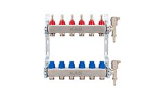 Kaspa - Model 18.84.902 - 3/4 Eurocone Connection Stainless Steel Manifold Set