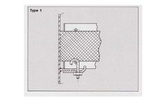 Filter solution for sulphuric acid drying tower sector
