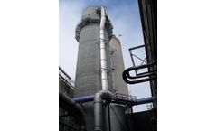 Filter solution for nitrogen fertilisers / ammonium nitrate - prilling tower sector