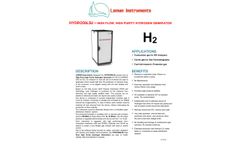 Leman - Model HYDRO50LS2 - High Flow, High Purity Hydrogen Generator - Datasheet