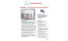 Leman - Model HYDRO65L - Ultra High Purity Hydrogen Generator - Datasheet