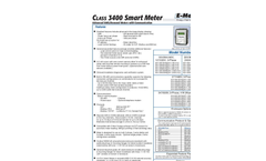 Class - Model 3400 - Smart Meter with Dual Protocol Communications Brochure