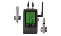 Hairuis - Model R90DX-G - 2-Channel GSM Temperature Humidity Data Logger