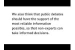 What is GreenFacts? what do we do? and why do we do what we do? Video