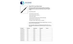Model SUNA - Deep Ocean Nitrate Sensor - Brochure