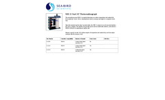 SBE - Model 21 SeaCAT - Thermosalinograph - Datasheet