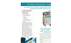 Model M-110EH - Pilot Scale High Shear Fluid Processor- Brochure