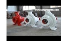 Horizontal centrifugal slurry pump in factory - An Pump - Video