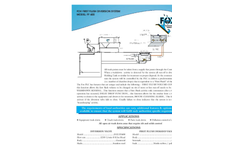 First Flush System: Model FF 600 Specifications - Brochure