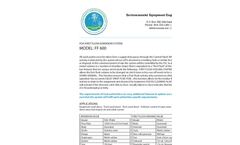 EEE - Model FF 600 - First Flush System - Specifications