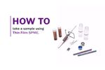 How to Take a Sample Using Thin Film SPME - Video