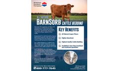 American-Excelsior - Model BarnSorb - Cattle Bedding Fiber - Brochure