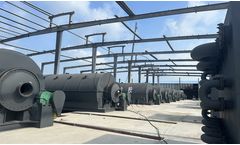What is the pyrolysis temperature of rubber?