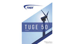 Tuge Energia - Model 15- Horizontal Axis Small Wind Turbine - Brochure