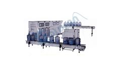 Goldsan - Model XG - 200-300BPH - Automatic Linear Type 5 Gallon Bottle Washing Filling Capping Machine