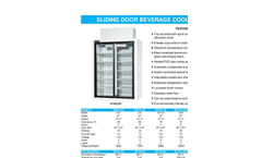Powers Equipment - Model BS28SDHC - Swinging Door Beverage Display Refrigerator - Brochure